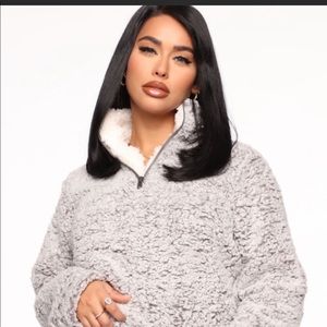 Feels so Cozy Sherpa Pullover